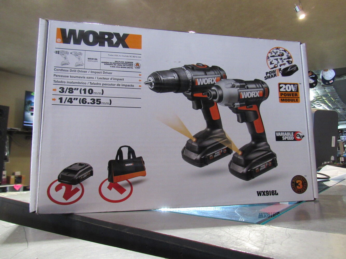 Worx 20v 2 tool kit Pawn Kings Inc