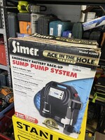 Simer Emergency Battery Backup Sump Pump A5000