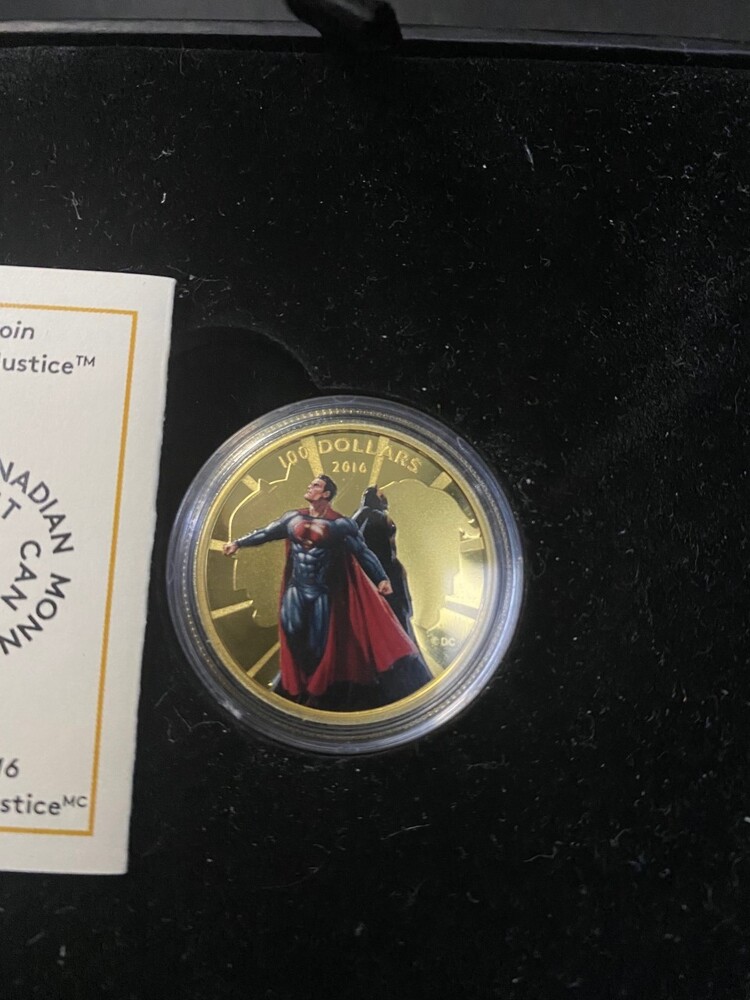 2016 Royal Canadian Mint Dawn of Justice $100 14k gold coin