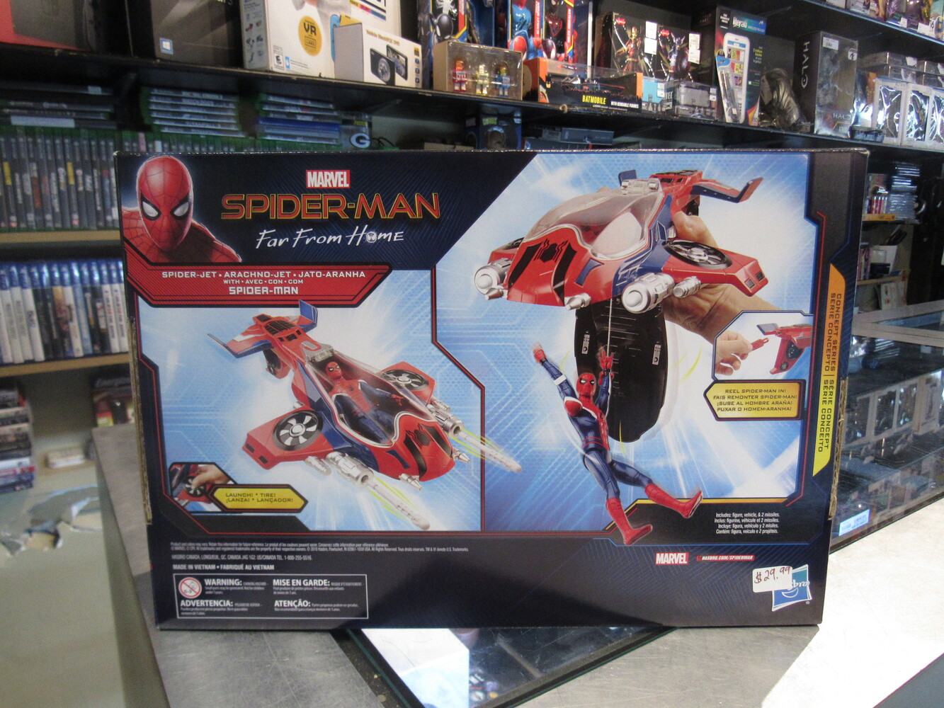 Hasbro Marvel Spider-man Far from Home: Spider Jet with Spider-man toy