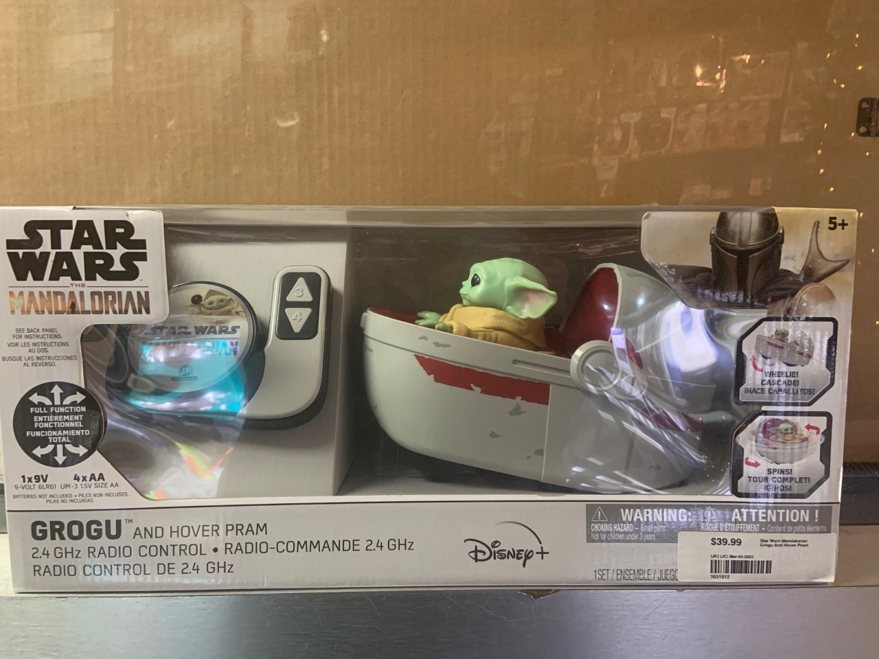 Star Wars Mandalorian Remote Control Grogu and hover pram Pawn Kings Inc