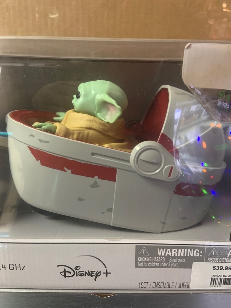 Star Wars Mandalorian Remote Control Grogu and hover pram Pawn Kings Inc