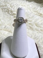 14KT yellow/white gold diamond engagement ring with appraisal 