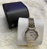 Womens Raymond Weil Sapphire Crystal Mother of Pearl Dial With Diamonds Watch