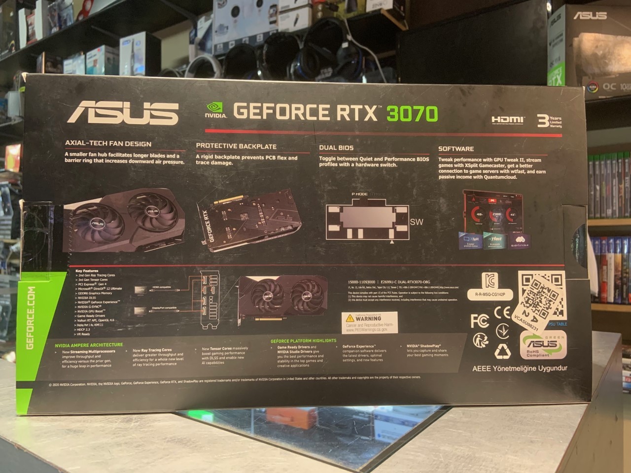 Asus Dual GeForce RTX 3070 8GB