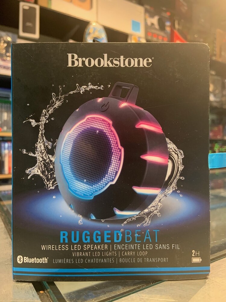 Brookstone Rugged Beat Wireless LED Speaker