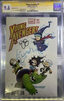 Young Avengers #1 Marvel Comic Book CGC Graded Signed by Skottie Young