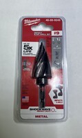 Milwaukee 7/8 inch - 1-1/8 inch #9 Impact-Rated Titanium Step Drill Bit 