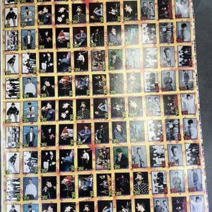 1989 New Kids on the Block Big Step Production Trading Cards Uncut Sheet (1/2)