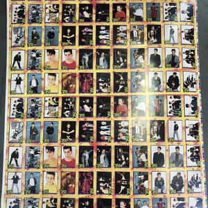 1989 New Kids on the Block Big Step Production Trading Cards Uncut Sheet (2/2)