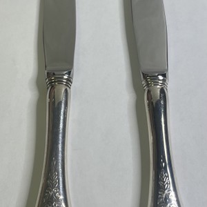 Set of 2 Birks Brentwood Sterling Luncheon Knives