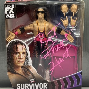 Bret "Hit Man" Hart Signed WWE Elite Collection Survivor Series Figure Unopened