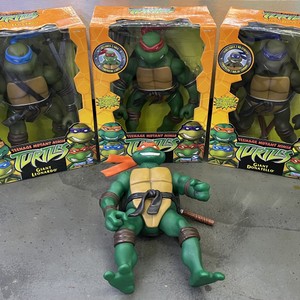 Set of 4 Teenage Mutant Ninja Turtles Giant Figures 12" 2002 Playmates
