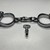Antique Hiatt Best Warranted Wrought 28 Victorian Police Handcuffs w/ Key