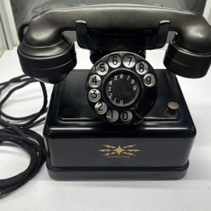 Telegrafverket Bakelite Rotary Dial (RARE 2-Line Dial) Telephone 